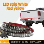 Generic 60 Inch Triple Row LED  Tailgate Light Bar, Running Brake Turn Signal Reverse Tail Light Strip - image 4