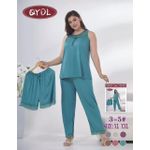 product_image_name-Fashion-Ladies Pyjamas 3pcs-1