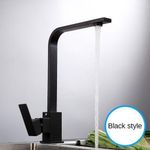 BLACK KITCHEN SINK MIXER TAP