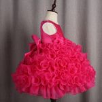 product_image_name-Fashion-GIRL  A-SHAPE FULL RUFFLE GOWN  - DEEP PINK - G11-1