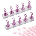 Litoott 2 Set Acrylic Nail Design Practice Stands,Nail Display Stand for Press