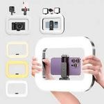 Generic YM200 Portable Mini Beautifying Full-screen Ring Light Rechargeable 20W 3 Level Mobile Selfie Led Lights for Phone - image 3