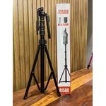 A1588 Heavy Duty Tripod Stand For Phones And Camera With Remote blac