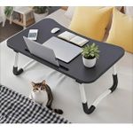 Foldable Laptop Table Portable Bedside Computer Desk 