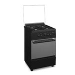 Generic Maxi 6060 4-burner Basic Gas Cooker - Black