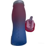 Generic Amazing dimples straw water bottle blue pink 750ml - image 3
