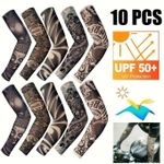 Generic Pack of 10 UV tattoo sleeves - UPF50+ sun protection