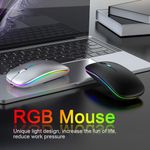 product_image_name-Generic-2 PIECES of Rechargeable Wireless Mouse Designed for Computers, Featuring an Ergonomic USB Design, Silent Operation, And RGB Backlighting, Suitable for Laptops, Pcs, And Ipads-3