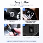Generic 12V Car Air Compressor Portable Mini Tire Inflator with LED Light - image 7