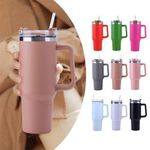  Large Capacity Cup Straw Mug Vacuum Thermos