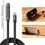 Generic 240W TYPE C TO TYPE C Cable braided with adjustable phone stand.. 1.5 m
