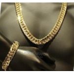 Men’s gold neck and hand chain 