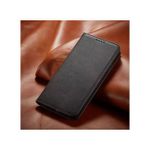 Tecno Camon 19 Quality Protective Richboss Leather Flip Case (Black)