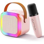 product_image_name-Generic-Portable Wireless Bluetooth Karaoke Speaker With Microphone – RGB LED Light, Rechargeable-1