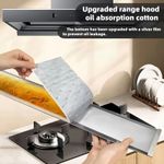 Generic 2pcs Range Hood Filter Paper, Kitchen Anti-Leakage Oil Absorbing Paper - image 2