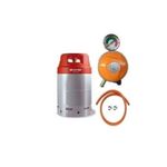 Cepsa 12.5kg Gas Cylinder With Metered Regulator, Hose & Clips