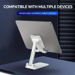 Generic Adjustable Foldable Phone & Tablet Stand - Stable Desktop Holder for Streaming, Work & Online Classes - image 4