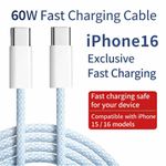 Cable iPhone 60W USB C to C Braided Charging and Data Wire