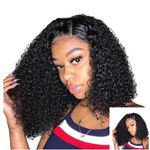 Quality Natural Curly Hair Wig With Closure