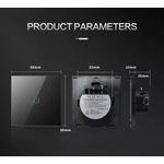 product_image_name-Tuya-Wifi Smart Light Switch EU 1 Gang Touch Light Switch No Neutral Wire Wall Light Switches for Alexà Google Voice Control-7
