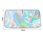 Generic Foldable Heat-resistant Car Front Windshield Sun Shade, Titanium Silver Coating, UV Protection - image 5