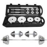 50kg Chrome Dumbell And Barbell With Case