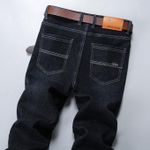 Original jean trouser for Big men Black Plain Stone