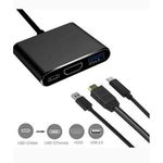 product_image_name-Generic-USB Type C Hub HDMI 4K Adapter Converter 3 IN 1 (GREY/BLACK)-4