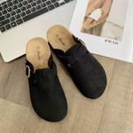 Men's Breathable Sandals Slippers Half Open Casual Shoes Black