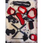 BDSM Bondage Restraint Set Sex Handcuffs Whips