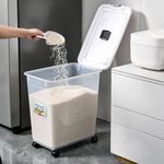 Generic 40Kg Transparent Storage Bucket With Wheels - image 2