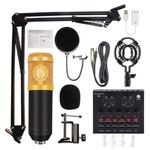 product_image_name-Generic-Latest Full Kits Podcast Condenser Microphone Equipment Bundle with Live Sound Card And Stand-2
