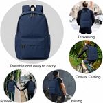 Fashion Blue Basic Backpack School bag - image 4