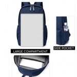 Fashion Blue Basic Backpack School bag - image 5