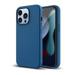 New IPhone 11pro Max Silicon Case-blue