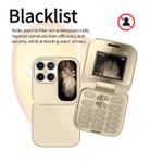 Mtk  i17 PRO Mini Foldable Flip Mobile Phone with FM Radio, Magic Voice Changer, Dual SIM, Camera. - image 4