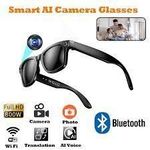 product_image_name-Generic-AI smart glasses for taking photos and videos, 4K HD Camera 8MP Photography Video Recording, Real Time Translation, GPT Object Identification, surveillance with 3 set of changeable lenses-Black-1