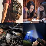 MATIHO Mini Hand Crank Solar LED Emergency Flashlight,USB Output,Type C - image 4
