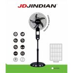 product_image_name-JD JINDIAN-16-Inch Solar Rechargeable Standing Fan – with Solar Panel-1