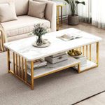 High Quality Exotic Faux Marble(MDF Wood) Center Table