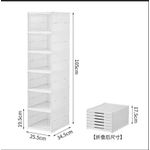 Generic 6-Tier Clear Stackable Foldable Shoe Rack - 105cm Tall