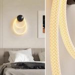 Generic Modern Minimalist Braided Rope Loop LED Wall Sconce