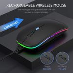 product_image_name-Generic-LED 2.4G Rechargeable Wireless Mouse Bluetooth 2 Modes Mice-2