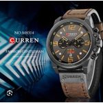 Curren  Original Quality & Multi Function Beautiful Chronograph Brown Wristwatch For Classy Men