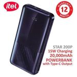 itel 20000mAh 15W Fast Charging Type-C Output Power Bank