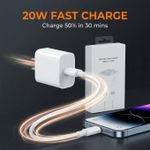 Generic British 20W fast charger for Iphones with USB Type C- Lighting cable - image 6