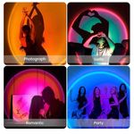 product_image_name-Generic-Rechargeable Sunset Lamp Projector with Remote & 16 Color Lighting Effects - Upgrade Your Room Ambience-5