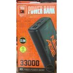 New Age New-age 33000mAh power bank with type C input and output  and Led light - image 2
