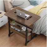 Wooden Beside Laptop Desk Bamboo Adjustable Laptop Table