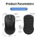 Generic Dual-Mode (2.4G + Bluetooth) Wireless Mouse – Long Battery Life, Ergonomic & High-Performance (Black) - image 8